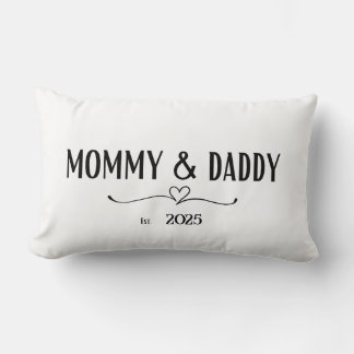 Maman & Papa Est Personnalisée. Année Coussin