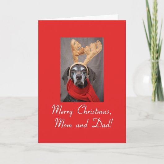 Maman & Papa Joyeuse carte de Noël (Devant)