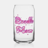 Maman personnalisée avec nom coeurs roses doodle p (Verso)