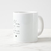 Maman personnalisée Nana EST Year Mug | Minimalist (Devant droit)