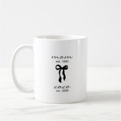 Maman pour Coco Mug Rose à Ruban Rayures (Gauche)