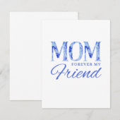 Maman pour toujours ma carte d'amie (Devant / Derrière)