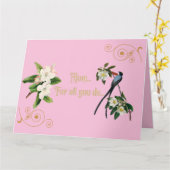 Maman...Pour tout ce que tu fais... Carte (Fleur jaune)