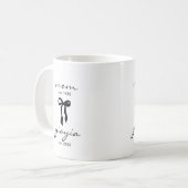 Maman pour Yiayia Tasse avec un nœud (Devant gauche)