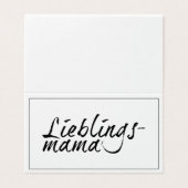 Maman préférée (Outside Unfolded)