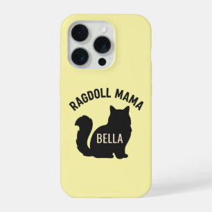 Maman Ragdoll Chat Silhouette Nom Personnalisé