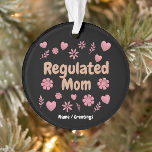 Maman régulée 3D Floral rose Cœur Esthétique