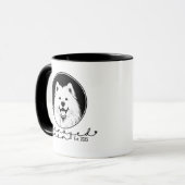 Maman Samoyed Tasse Personnalisée Établie Pop Art  (Devant gauche)