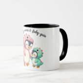 Maman-Saurus & Bébé-Guin Mug (Devant droit)