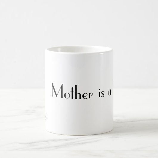 Maman | Script chic minimal et Mug de fleurs (Centre)