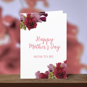 Maman sera florale Bonne carte de fête des mères