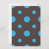 Maman Shower Invitations de bébé (bleue) (Dos)