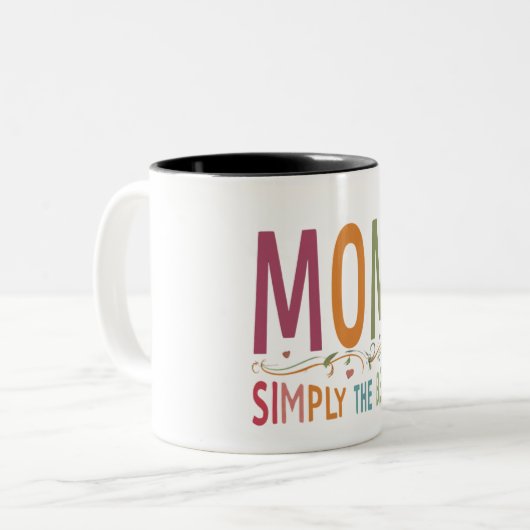 Maman Simply the Best Coffee Mug Gift Article (Devant gauche)