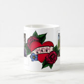 Maman Tatouage cardiaque Photo Mug (Centre)