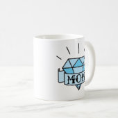 Maman Tattoo Style Diamond Café Mug (Devant droit)