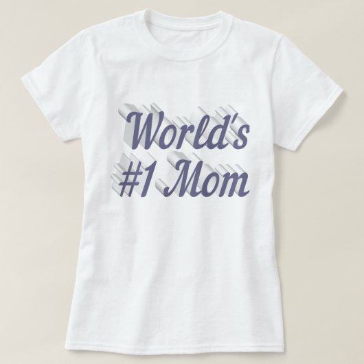Maman texte gris T-shirt (Design devant)