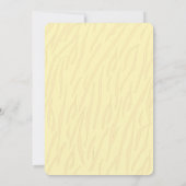 Maman Tiger Carry Cub Baby shower jaune Invitation (Dos)