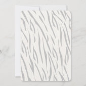 Maman Tiger & Cub Baby shower Bleu Invitation (Dos)