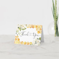 Maman to Bee Baby shower Carte de remerciements