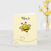Maman to Bee Félicitations pour ta carte de nouvel (Fleur jaune)