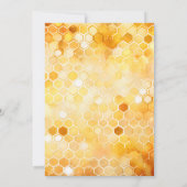 Maman to Bee Honey Baby shower bleu Invitation (Dos)