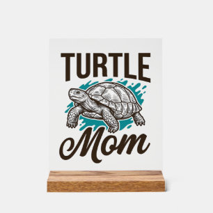 Maman Tortue Gravure Vintage Design Vectoriel_1