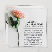 Maman - Tout simplement irremplaçable | Carte clas (Devant / Derrière)