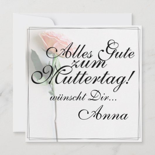 Maman - Tout simplement irremplaçable | Carte clas (Dos)