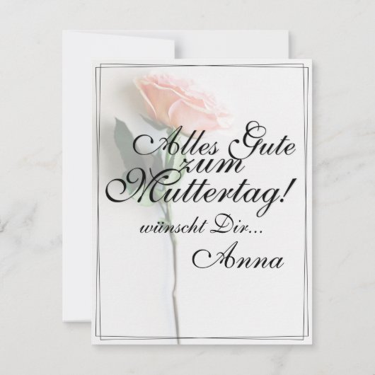 Maman - Tout simplement irremplaçable | Carte clas (Dos)