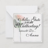 Maman - Tout simplement irremplaçable | Carte clas (Dos)