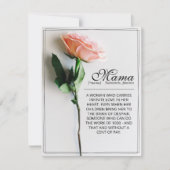 Maman - Tout simplement irremplaçable | Carte clas (Devant)