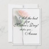 Maman - Tout simplement irremplaçable | Carte clas (Dos)