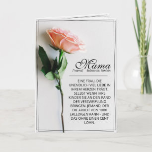 Maman - Tout simplement irremplaçable   Carte clas