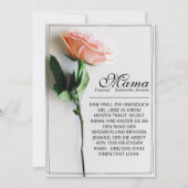 Maman - Tout simplement irremplaçable | Carte clas (Devant)