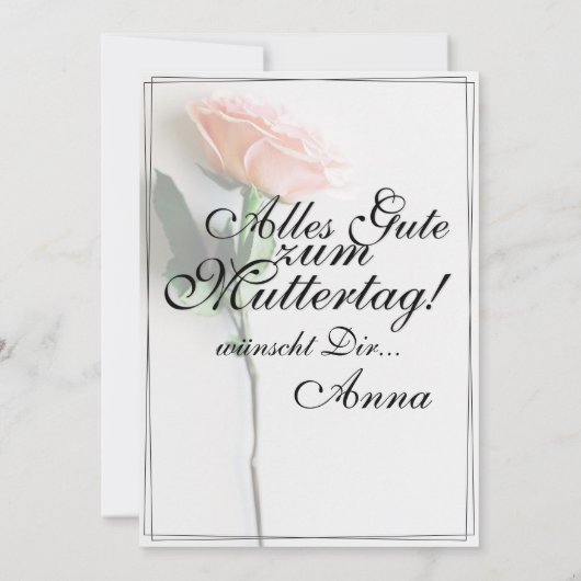 Maman - Tout simplement irremplaçable | Carte clas (Dos)