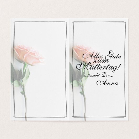 Maman - Tout simplement irremplaçable | Carte clas (Inside Unfolded)