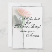 Maman - Tout simplement irremplaçable | Carte clas (Dos)