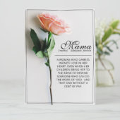 Maman - Tout simplement irremplaçable | Carte clas (Debout devant)