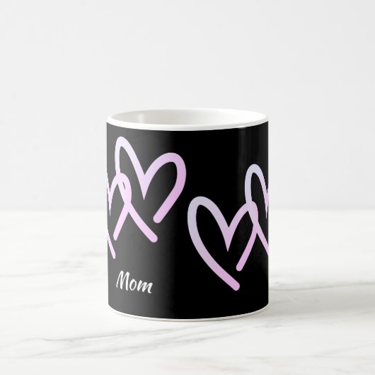 Maman Triple Black Heart Coffee Mug (Centre)