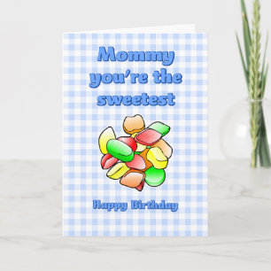 Maman tu es la carte d'anniversaire de gomme de vi