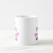 Maman Tu Es La Reine Mauve Pink Coffee Mug (Centre)