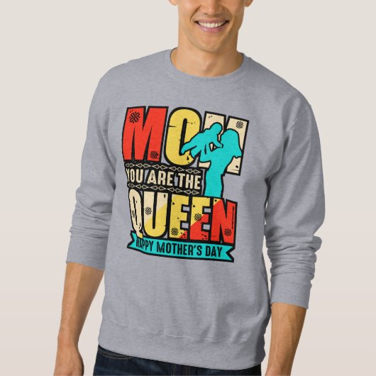 Maman Tu Es Le Sweat - shirt à capuche Queen-67761 (Devant)