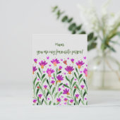 Maman, tu es ma personne préférée Carte Fête de la (Debout devant)