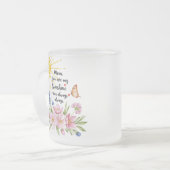 Maman, Tu Es Mon Soleil - Mug De Verre Gelé (10oz (Devant gauche)