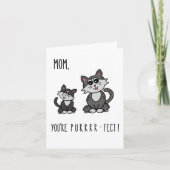 Maman, tu es parfaite ! Carte mignonne pour la fêt (Devant)