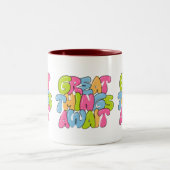 "Maman, Tu Es Ses Ailes" Mug À Deux Tons - Belle (Centre)