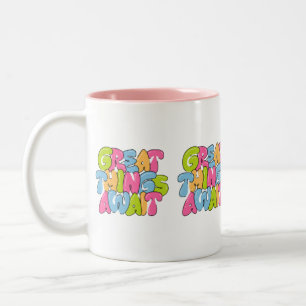 "Maman, Tu Es Ses Ailes" Mug À Deux Tons - Belle