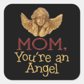 Maman, tu es un autocollant Angel (Devant)
