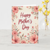 Maman, tu veux dire la carte mondiale de la fête d (Fleur jaune)