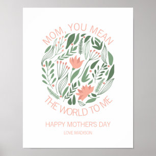 Maman, tu veux dire le monde pour moi Poster de la